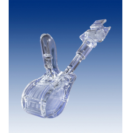 Big clamp with swivel holder for frame, transparent