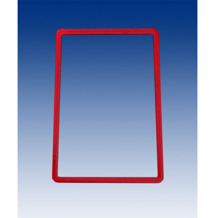 A5 frame, short side entry, red